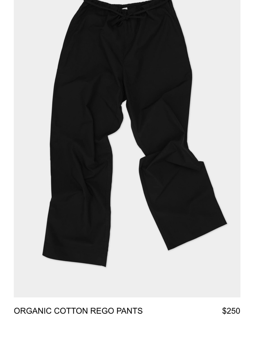 Nu Swim Organic Cotton Rego Pants - Black - Picture 3 of 5